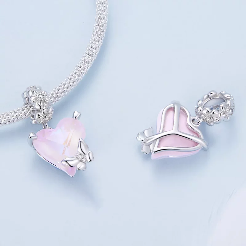 (imagen para) Estilo Pandora Charm de Mariposa Mocha - BSC809 - Ver 4