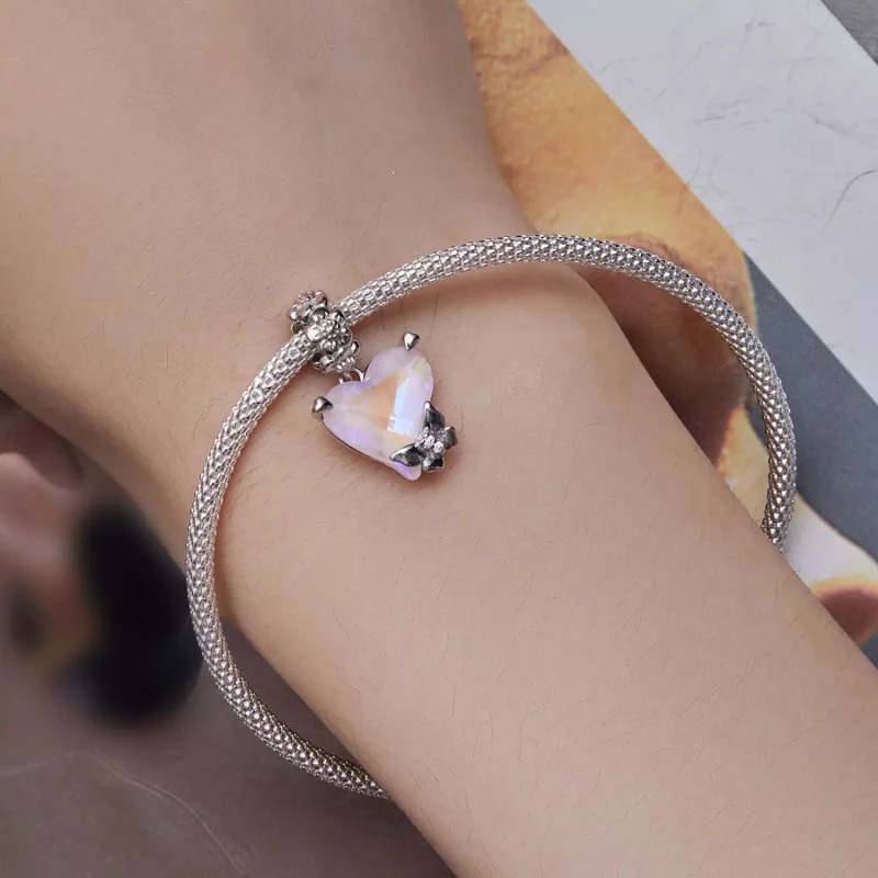 (imagen para) Estilo Pandora Charm de Mariposa Mocha - BSC809 - Ver 5