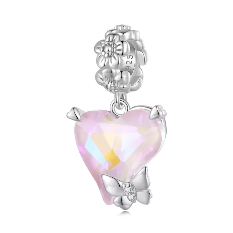 (imagen para) Estilo Pandora Charm de Mariposa Mocha - BSC809 - Ver 6
