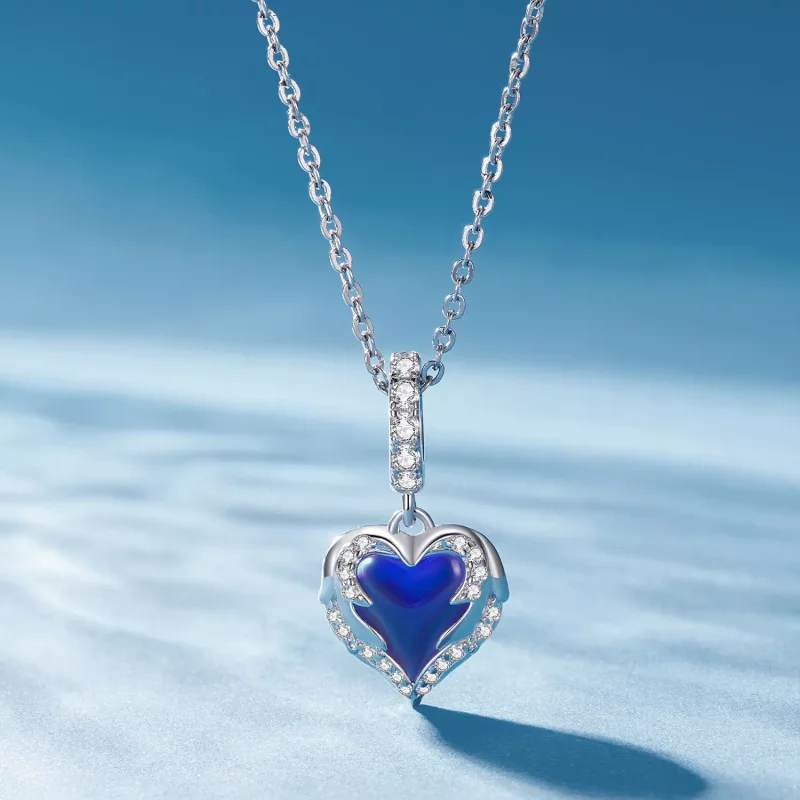 (imagen para) Estilo Pandora Colgante de Corazón Protector - BSC900 - Ver 2