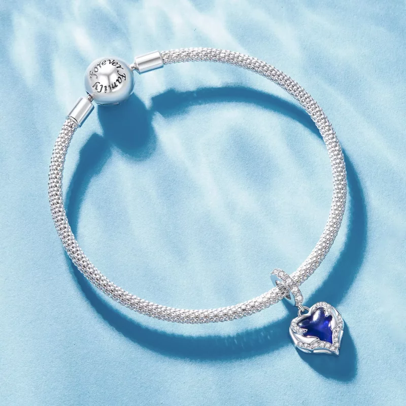 (imagen para) Estilo Pandora Colgante de Corazón Protector - BSC900 - Ver 5