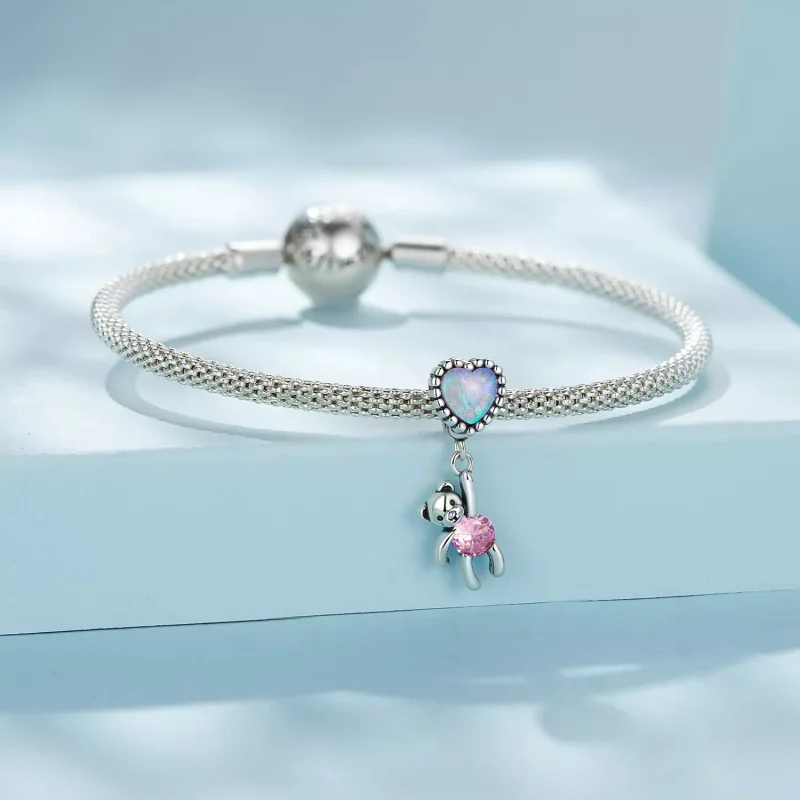 (imagen para) Estilo Pandora - Colgante de Oso - SCC2591 - Ver 4