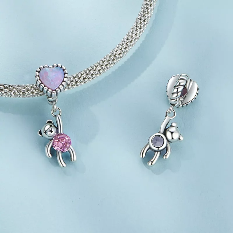 (imagen para) Estilo Pandora - Colgante de Oso - SCC2591 - Ver 5