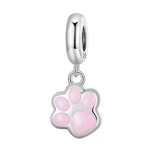 (imagen para) Estilo Pandora Mini Colgante Garra de Gato Blanco - SCC2476-A