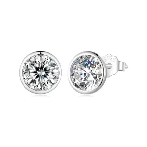 (imagen para) Estilo Pandora Pendientes Brillantes - BSE902