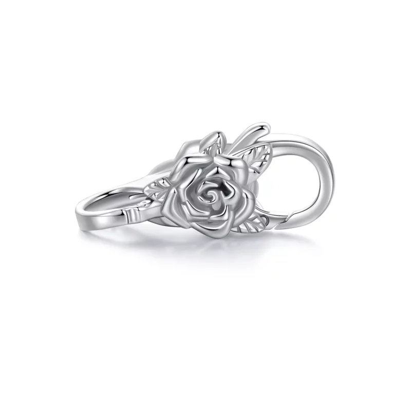 (imagen para) Estilo Pandora Rosa Doble Mosquetón - BSP024