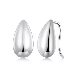 (imagen para) Estos aretes de botón estilo Pandora con destellos de gotas de agua - BSE869