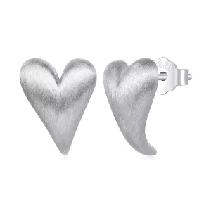 (imagen para) Estos aretes en forma de corazón estilo Pandora - BSE916