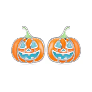 (imagen para) Estos aretes personalizados de calabaza con estilo Pandora Glow-In-The-Dark - SCE1640