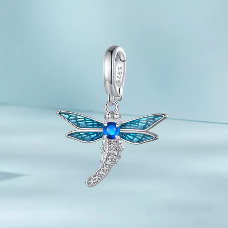 (imagen para) Joyería con colgante de libélula estilo Pandora - SCC2569 - Ver 2
