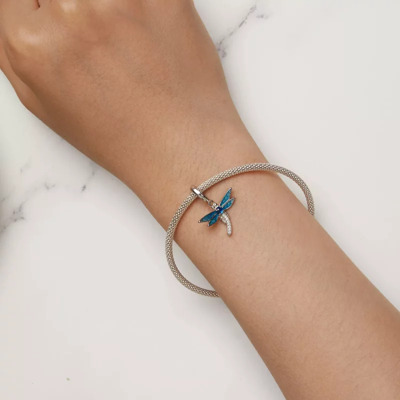 (imagen para) Joyería con colgante de libélula estilo Pandora - SCC2569 - Ver 7