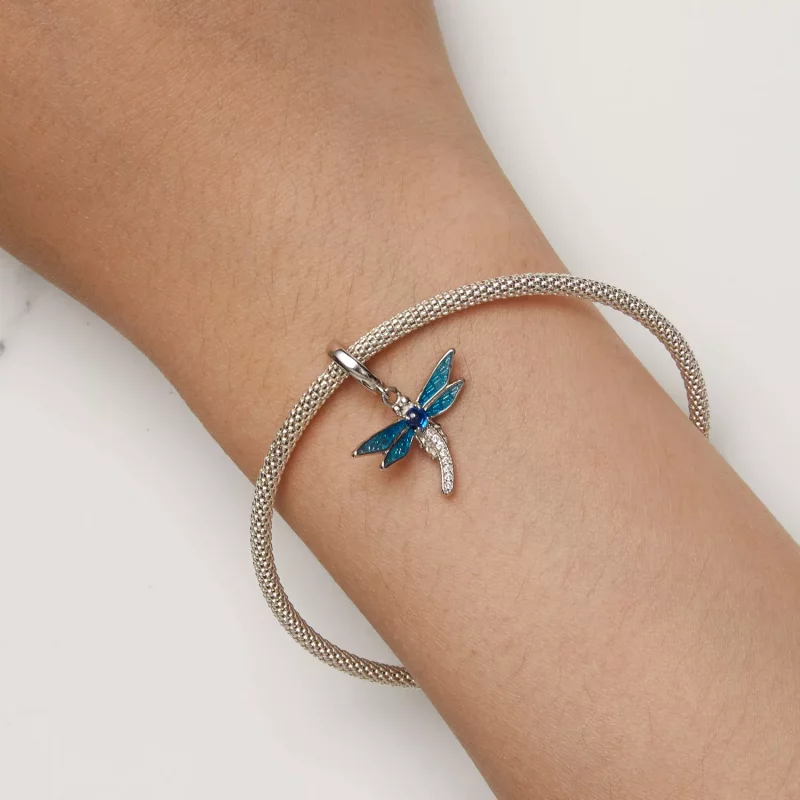 (imagen para) Joyería con colgante de libélula estilo Pandora - SCC2569 - Ver 8