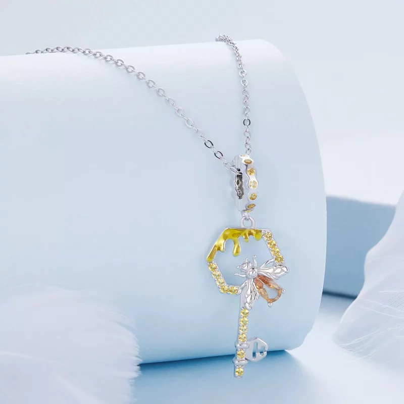 (imagen para) Pandora Estilo Colmena Llavero Dangle - BSC822 - Ver 2