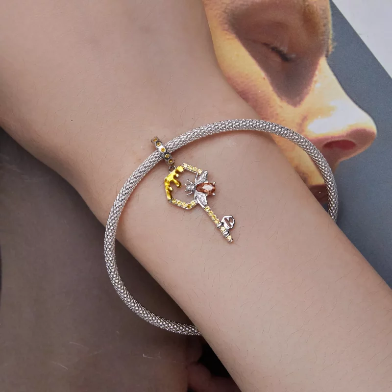 (imagen para) Pandora Estilo Colmena Llavero Dangle - BSC822 - Ver 5