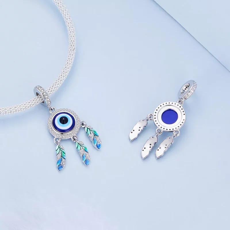 (imagen para) Pandora Estilo Diablo Ojo Colgante - BSC785 - Ver 5