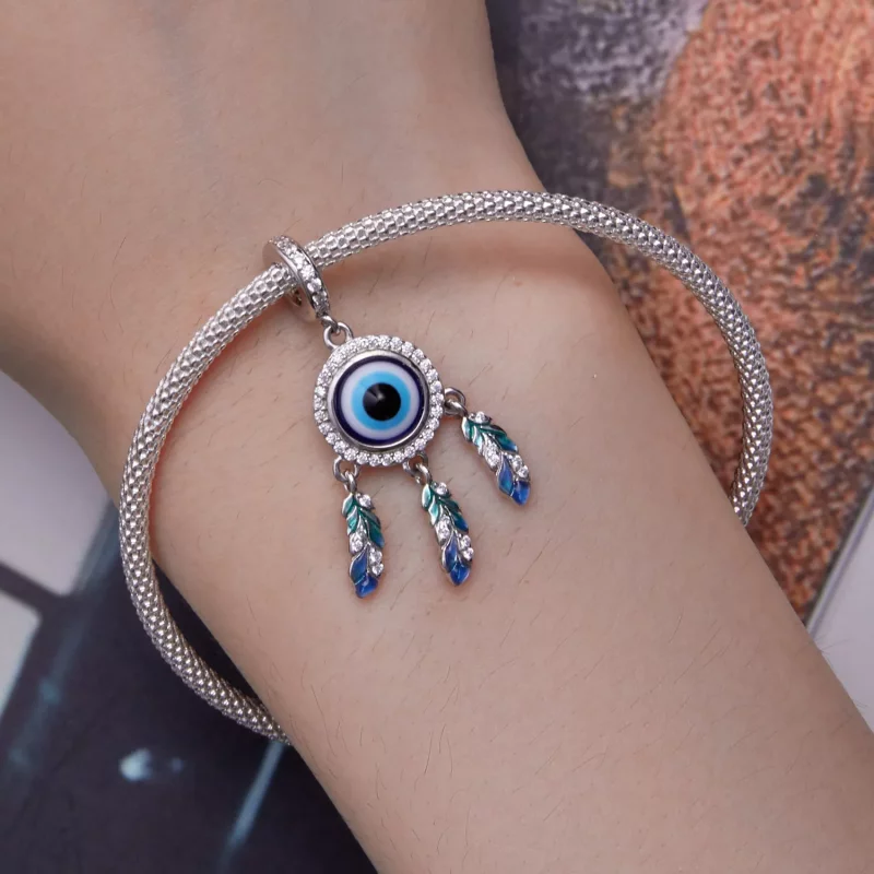 (imagen para) Pandora Estilo Diablo Ojo Colgante - BSC785 - Ver 8