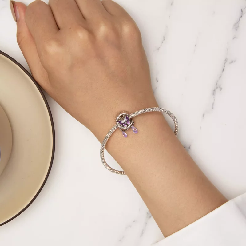 (imagen para) Pandora Estilo Encanto de Mariposa Lunar - SCC2545 - Ver 6