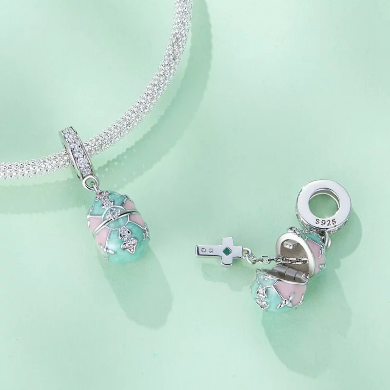 (imagen para) Pandora Estilo Huevo de Pascua Dangling - BSC779 - Ver 5