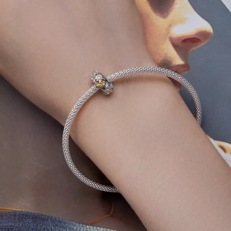 (imagen para) Pandora Estilo Margarita Abeja Separador de Silicona - BSC819 - Ver 6