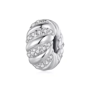 (imagen para) Pandora Estilo Separador de Silicona Trenzado - BSC905
