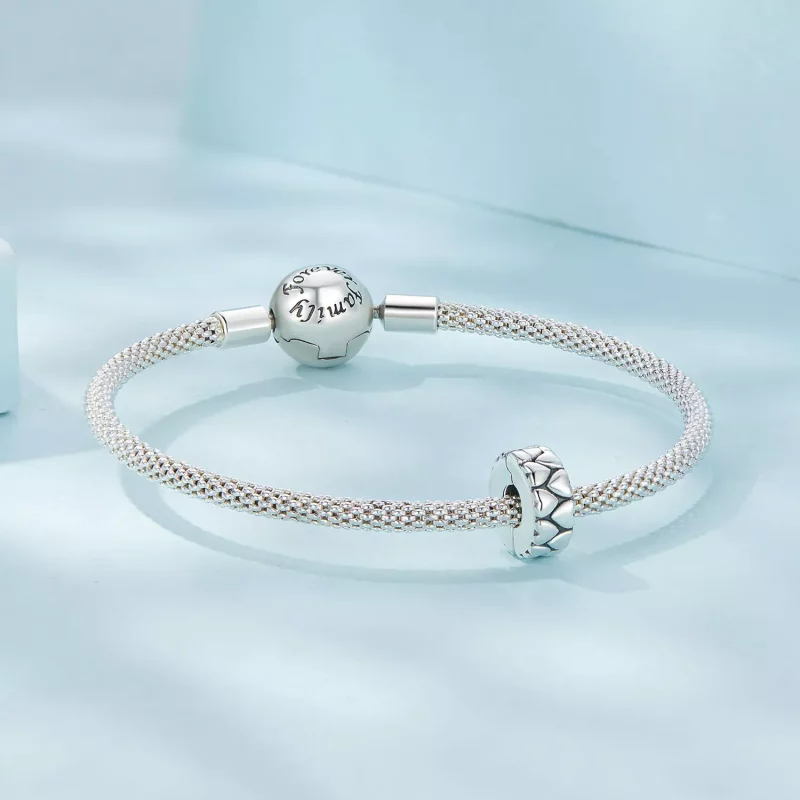 (imagen para) Pandora Style Doble Corazones Clip - SCC2637 - Ver 5