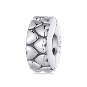 Pandora Style Doble Corazones Clip - SCC2637 (imagen para) Pandora Style Doble Corazones Clip - SCC2637
