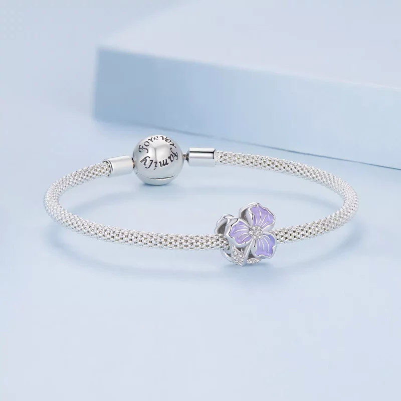 (imagen para) Pandora Style Encanto de Flor Morada - BSC890 - Ver 5