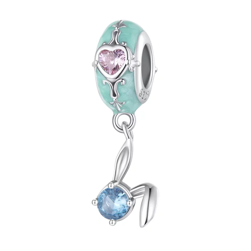 (imagen para) Pandora Style Espaciador de Silicona Conejito de Pascua - BSC780