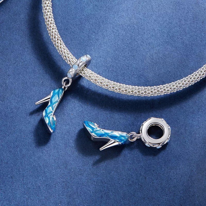 (imagen para) Pendiente colgante estilo Pandora con zapatos mágicos de baile - SCC2536 - Ver 4