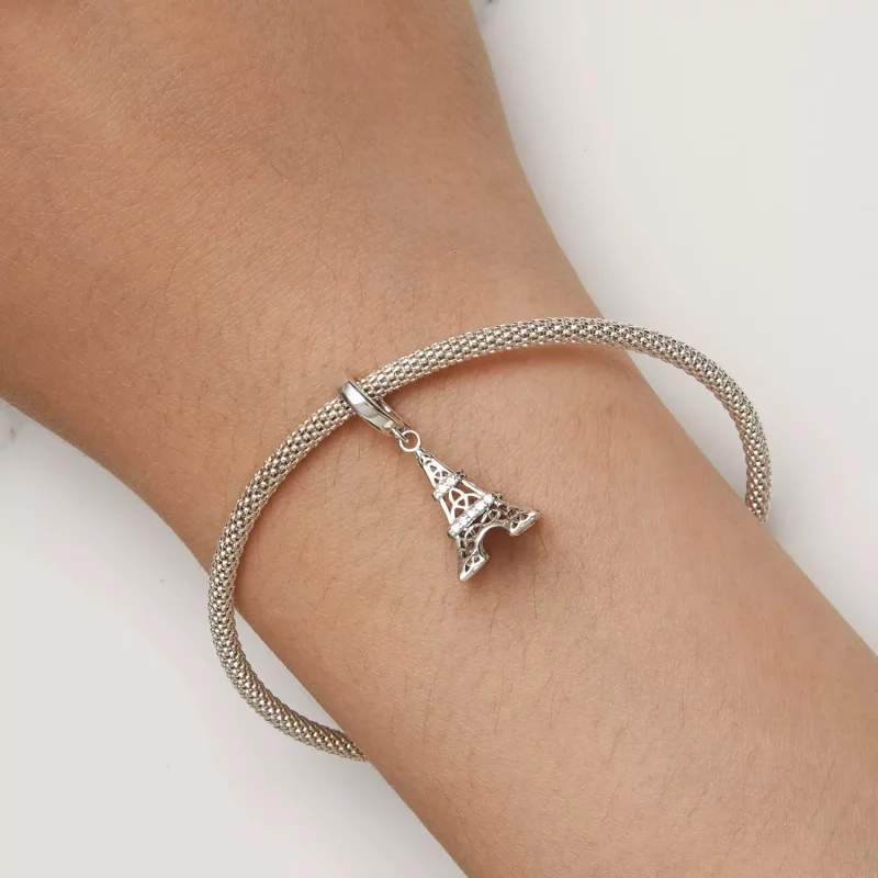 (imagen para) Pendiente colgante estilo Pandora de la Torre Eiffel - SCC2570 - Ver 8