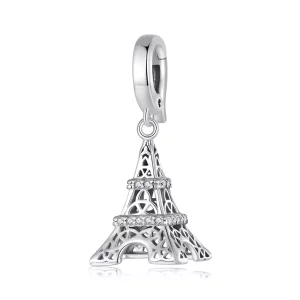 Pendiente colgante estilo Pandora de la Torre Eiffel - SCC2570 (imagen para) Pendiente colgante estilo Pandora de la Torre Eiffel - SCC2570