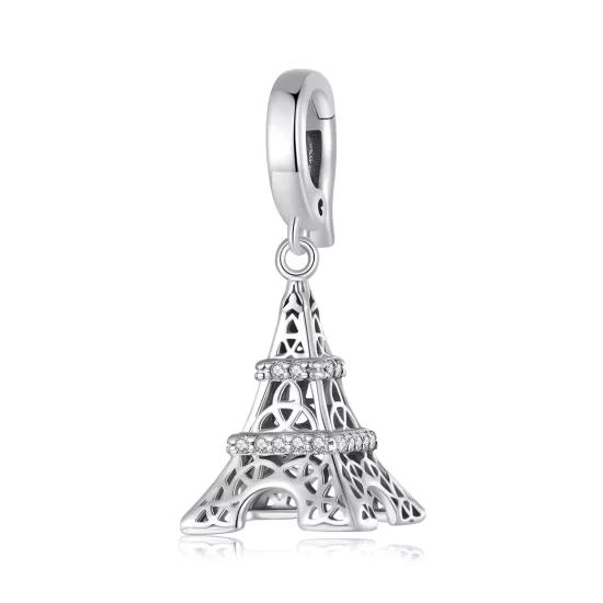 (imagen para) Pendiente colgante estilo Pandora de la Torre Eiffel - SCC2570