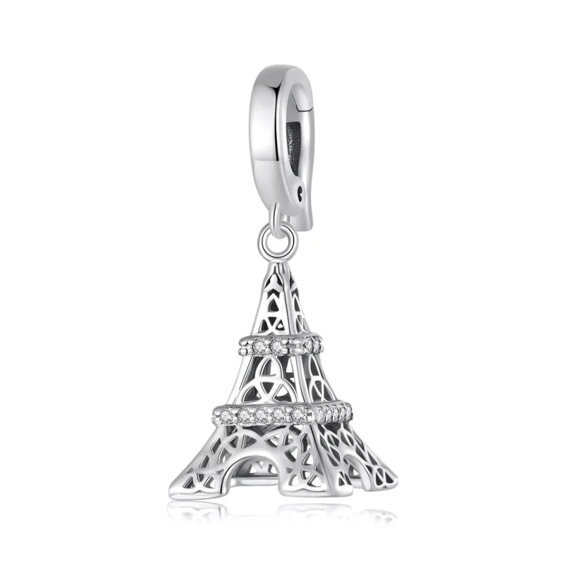 (imagen para) Pendiente colgante estilo Pandora de la Torre Eiffel - SCC2570