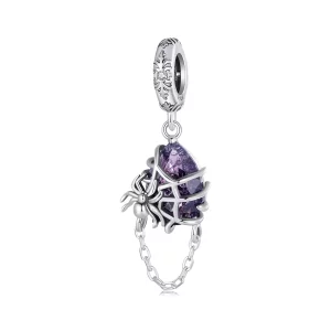 (imagen para) Pendiente de Araña estilo Pandora - BSC913