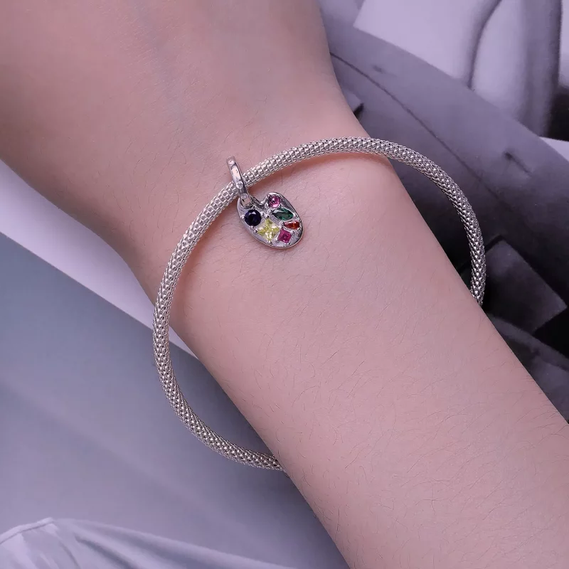(imagen para) Pendiente de estilo Pandora con paleta de colores - SCC2486 - Ver 5