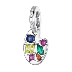 (imagen para) Pendiente de estilo Pandora con paleta de colores - SCC2486