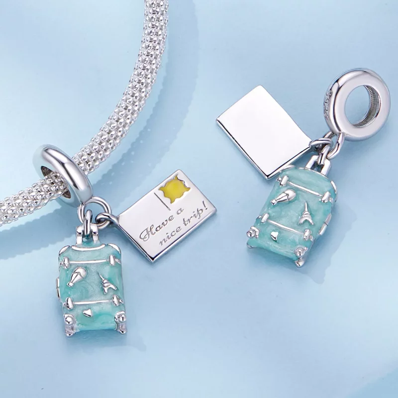 (imagen para) Pendiente de maleta estilo Pandora - SCC2480 - Ver 4