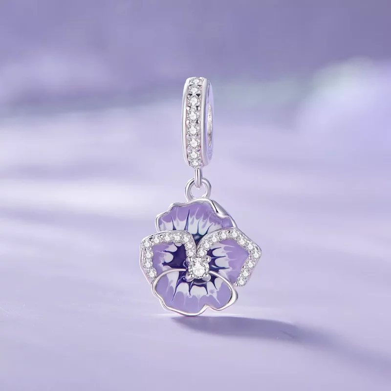 (imagen para) Pendiente de margarita estilo Pandora - SCC2583 - Ver 2