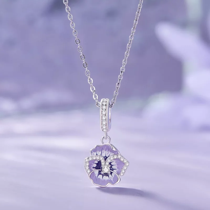 (imagen para) Pendiente de margarita estilo Pandora - SCC2583 - Ver 3