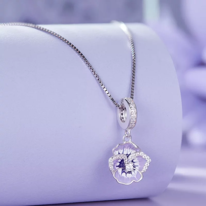 (imagen para) Pendiente de margarita estilo Pandora - SCC2583 - Ver 4