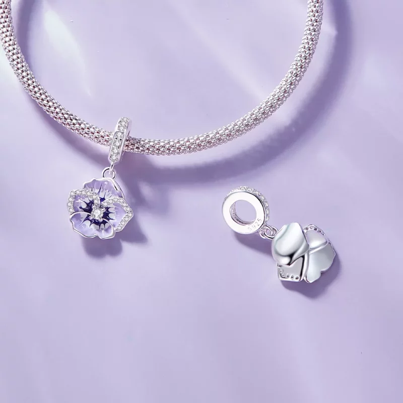 (imagen para) Pendiente de margarita estilo Pandora - SCC2583 - Ver 6