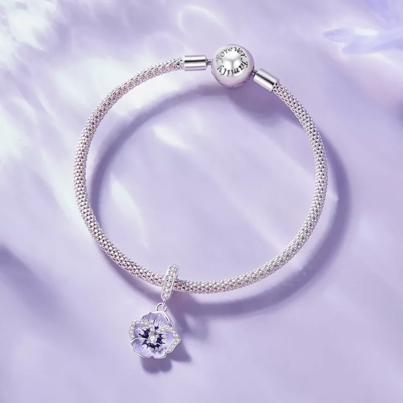 (imagen para) Pendiente de margarita estilo Pandora - SCC2583 - Ver 7