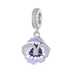Pendiente de margarita estilo Pandora - SCC2583 (imagen para) Pendiente de margarita estilo Pandora - SCC2583
