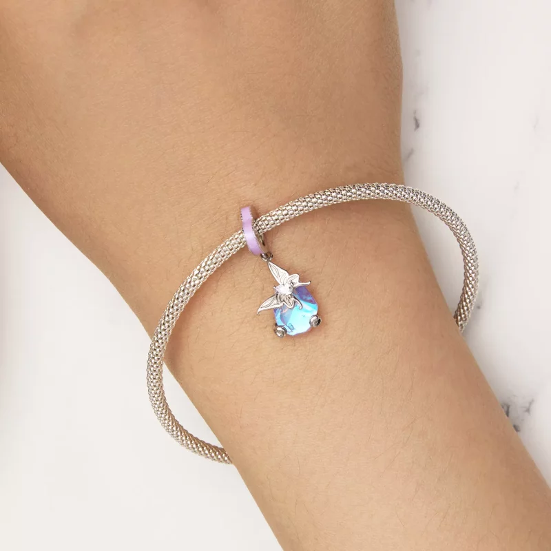 (imagen para) Pendiente de mariposa estilo Pandora con dije - SCC2546 - Ver 5