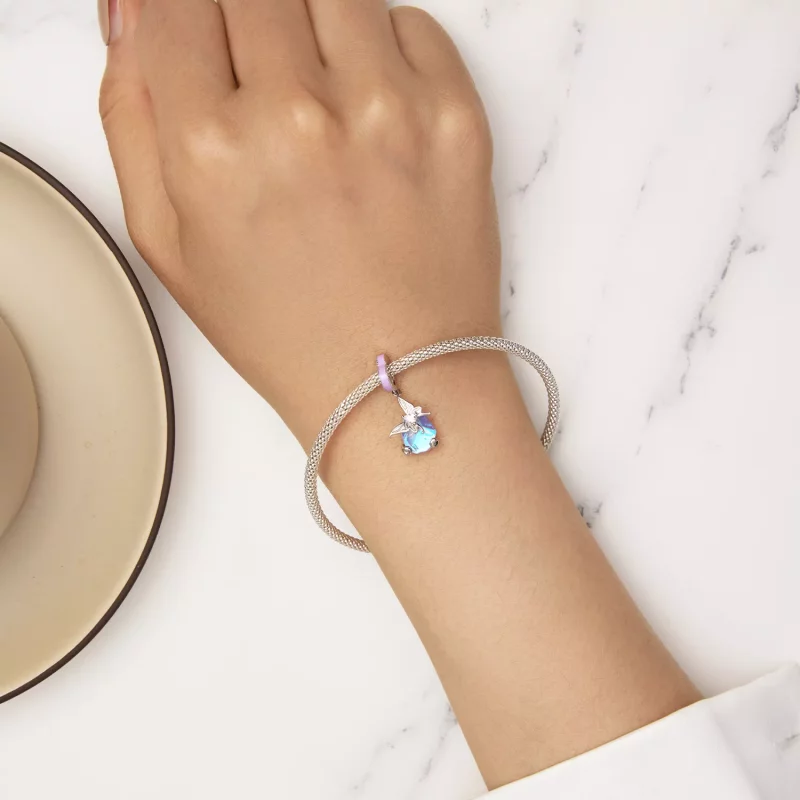 (imagen para) Pendiente de mariposa estilo Pandora con dije - SCC2546 - Ver 6