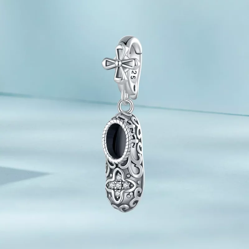 (imagen para) Pendiente de zapatos con patrón exquisito de estilo Pandora - SCC2573 - Ver 2