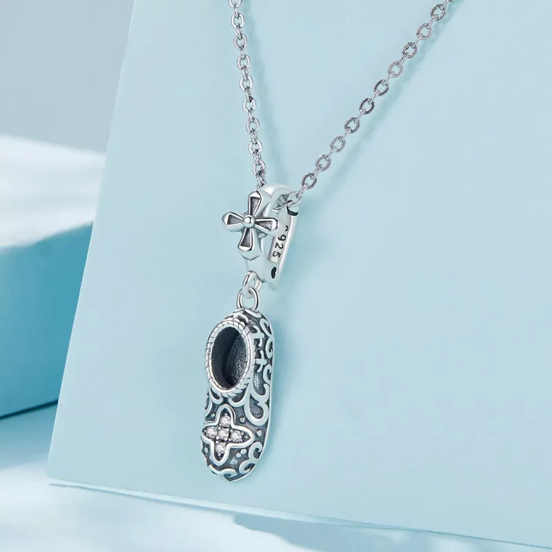(imagen para) Pendiente de zapatos con patrón exquisito de estilo Pandora - SCC2573 - Ver 3