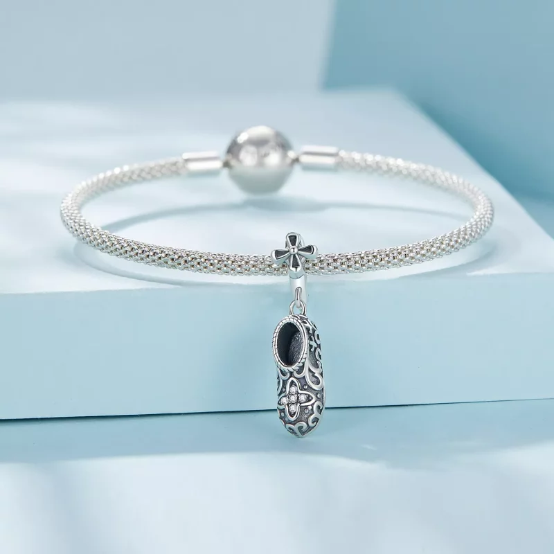 (imagen para) Pendiente de zapatos con patrón exquisito de estilo Pandora - SCC2573 - Ver 4