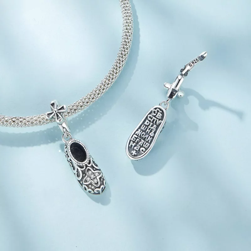 (imagen para) Pendiente de zapatos con patrón exquisito de estilo Pandora - SCC2573 - Ver 5