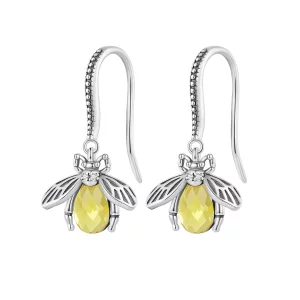 (imagen para) Pendientes colgantes estilo Pandora con abeja - SCE1570